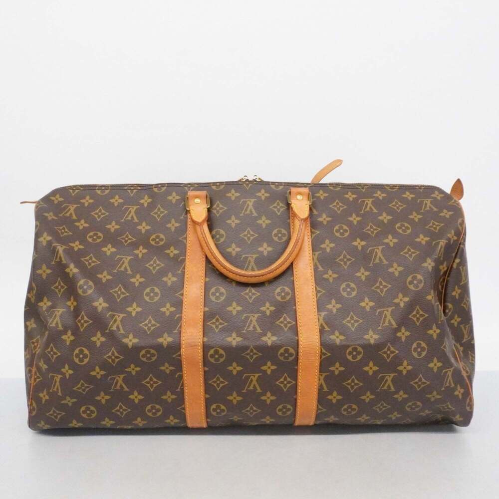 LOUIS VUITTON Brown Monogram Keepall 55 Boston Bag - Picture 14 of 14